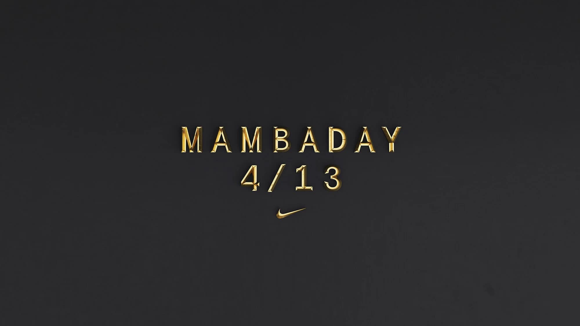 Kobe Bryant #MambaDay — MAMBADAY 4/13 Nike campaign