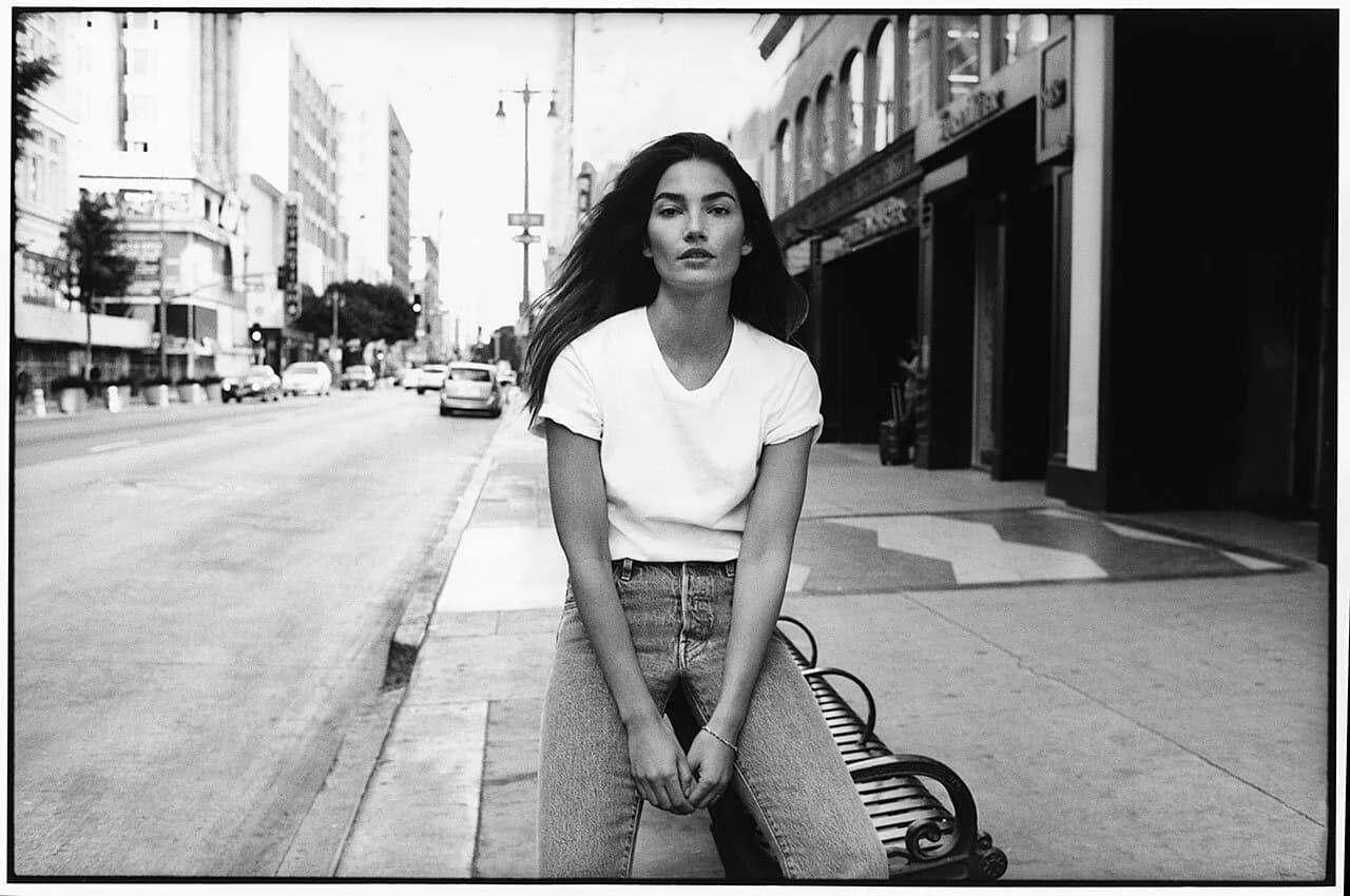 LMC campaign — editorial film frame, Lily on the street