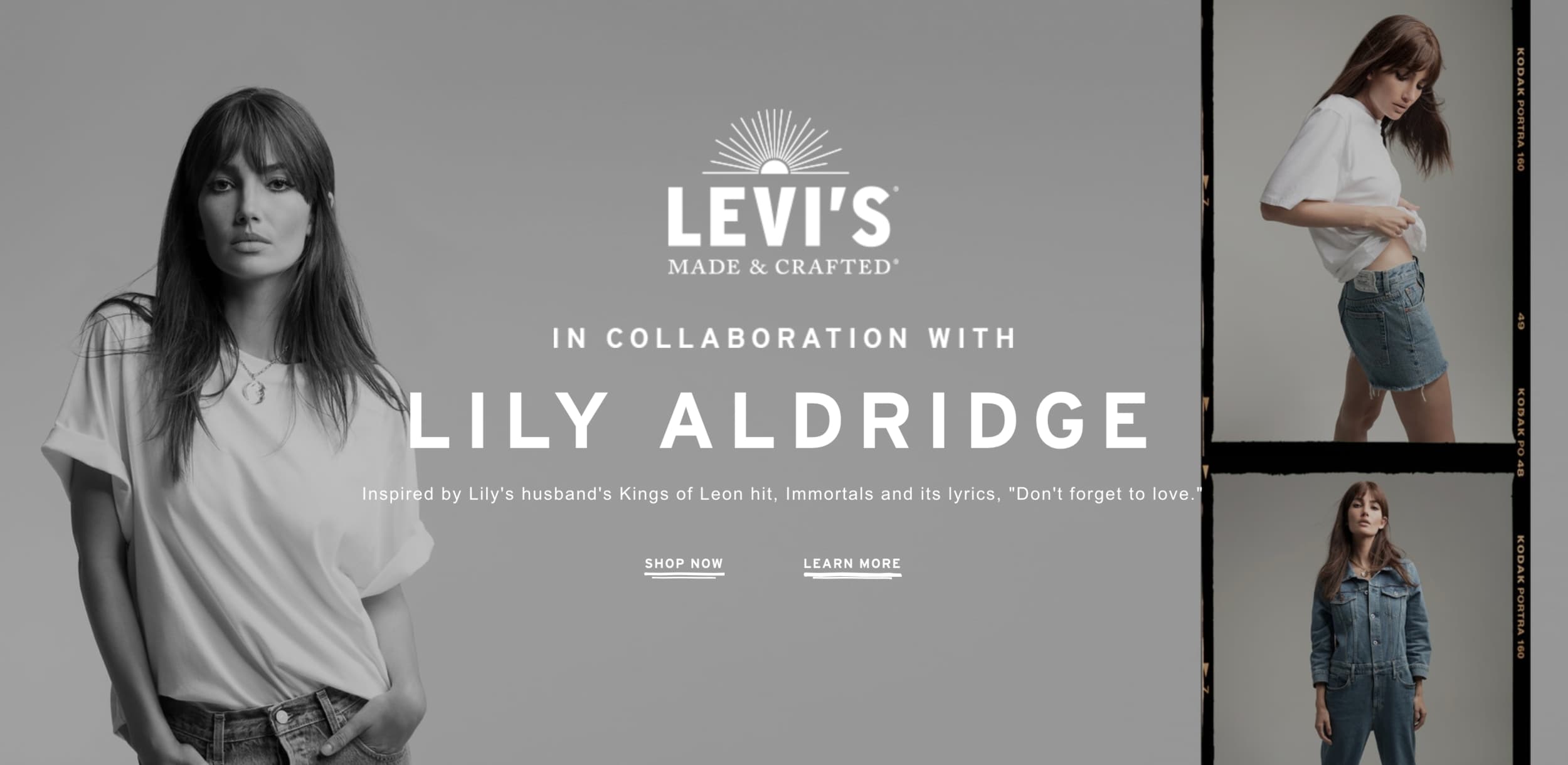 LMC campaign hero — In Collaboration With Lily Aldridge