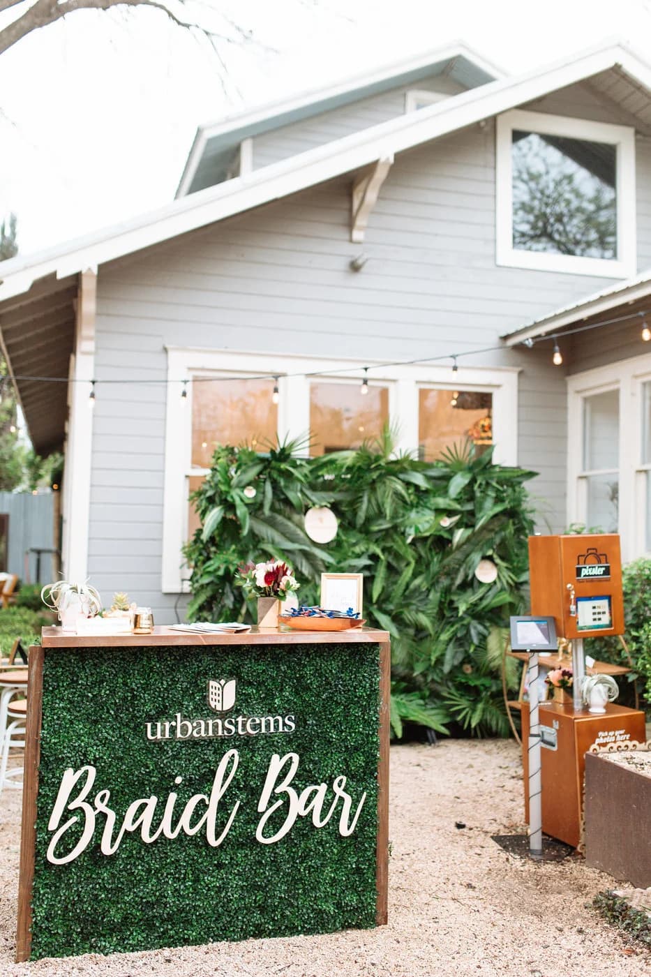 Attendees engaging with the Tropical Braid Bar at SXSW