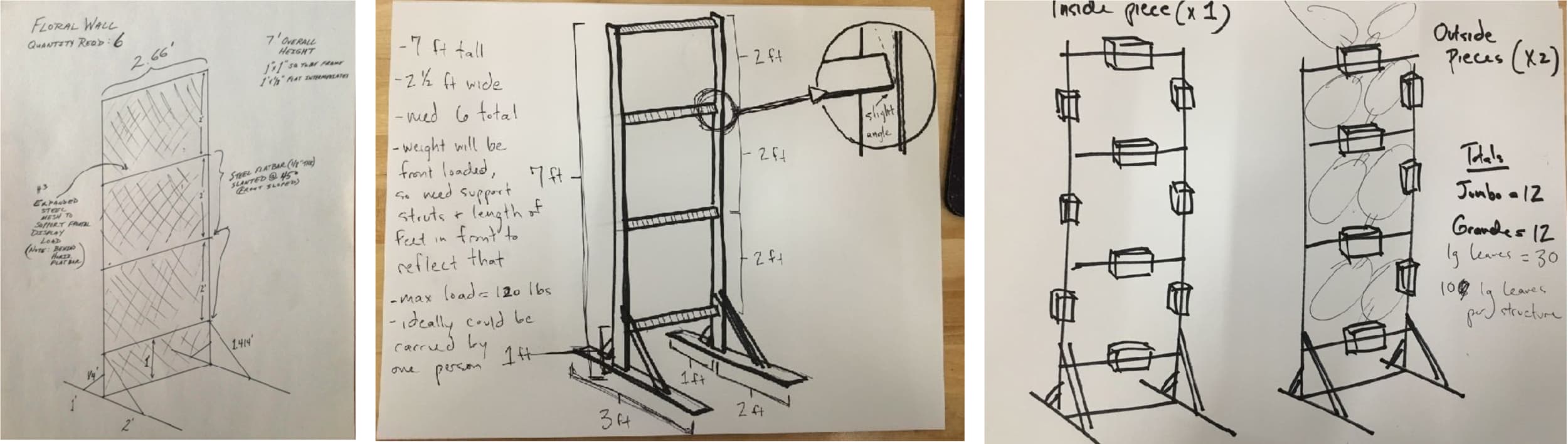 Signage and metal frame detail — laser-cut fabrication