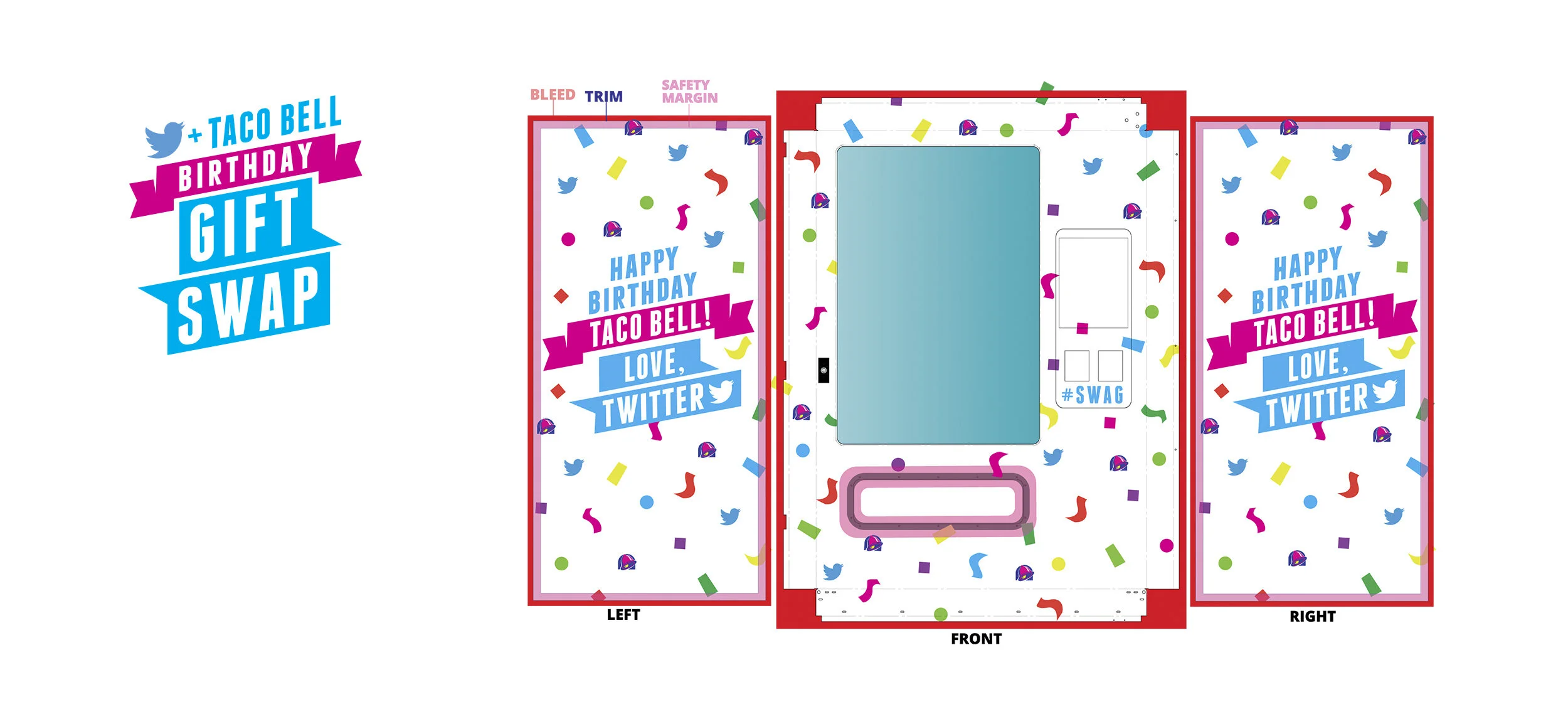 Twitter vending machine — UX interface detail and touchscreen interaction